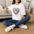 Heart Shape Book T Shirt