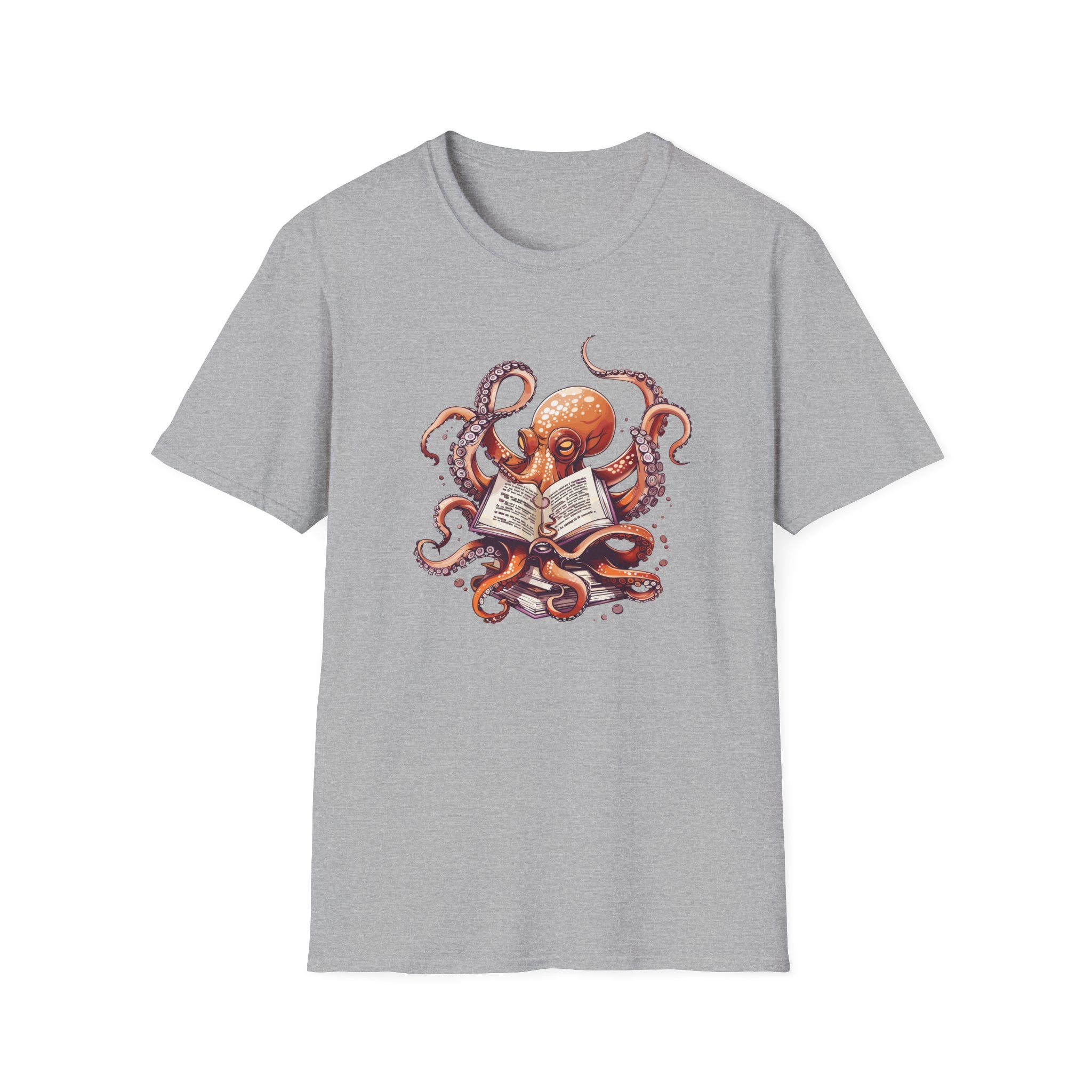 Reading Octopus T Shirt