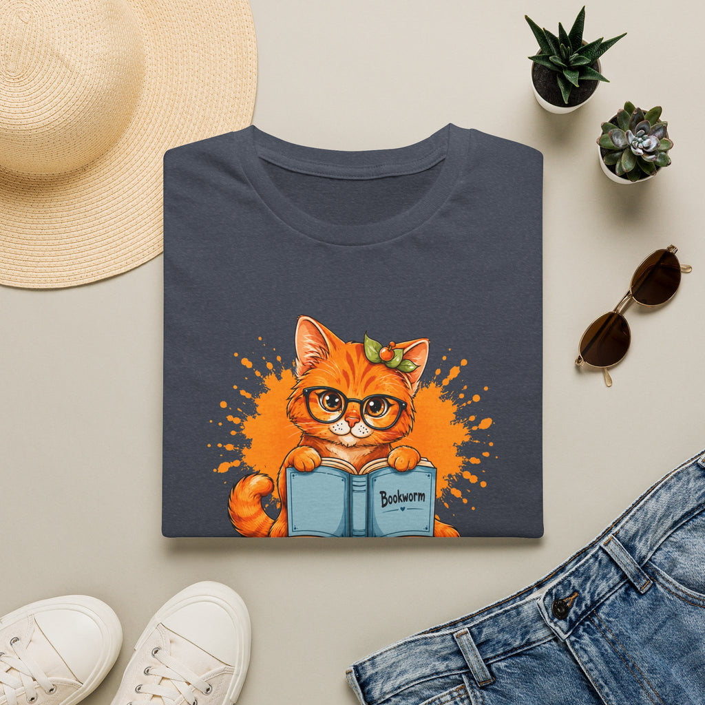 Bookworm Cat T Shirt
