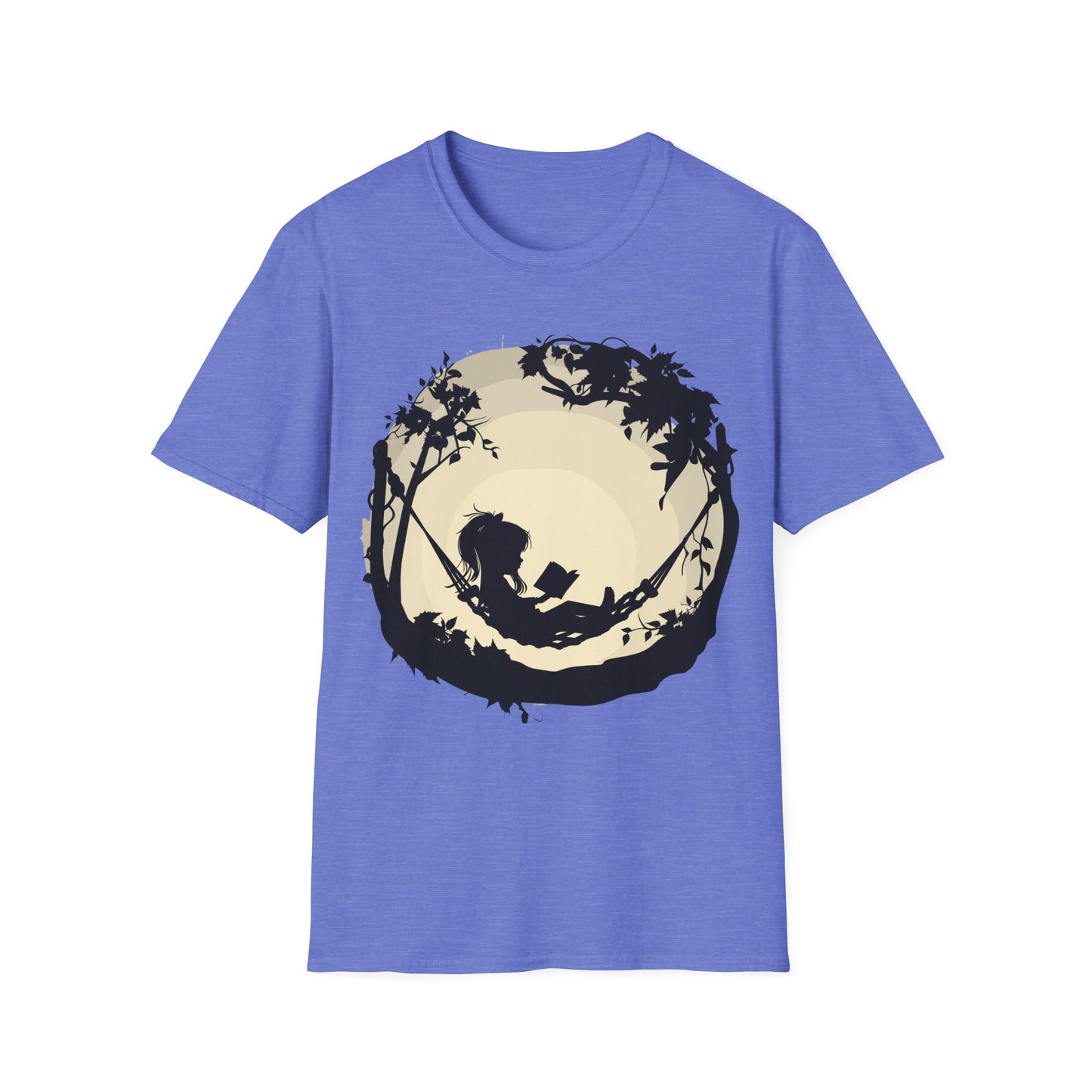 A Girl Reading A Hammock Graphic T Shirt