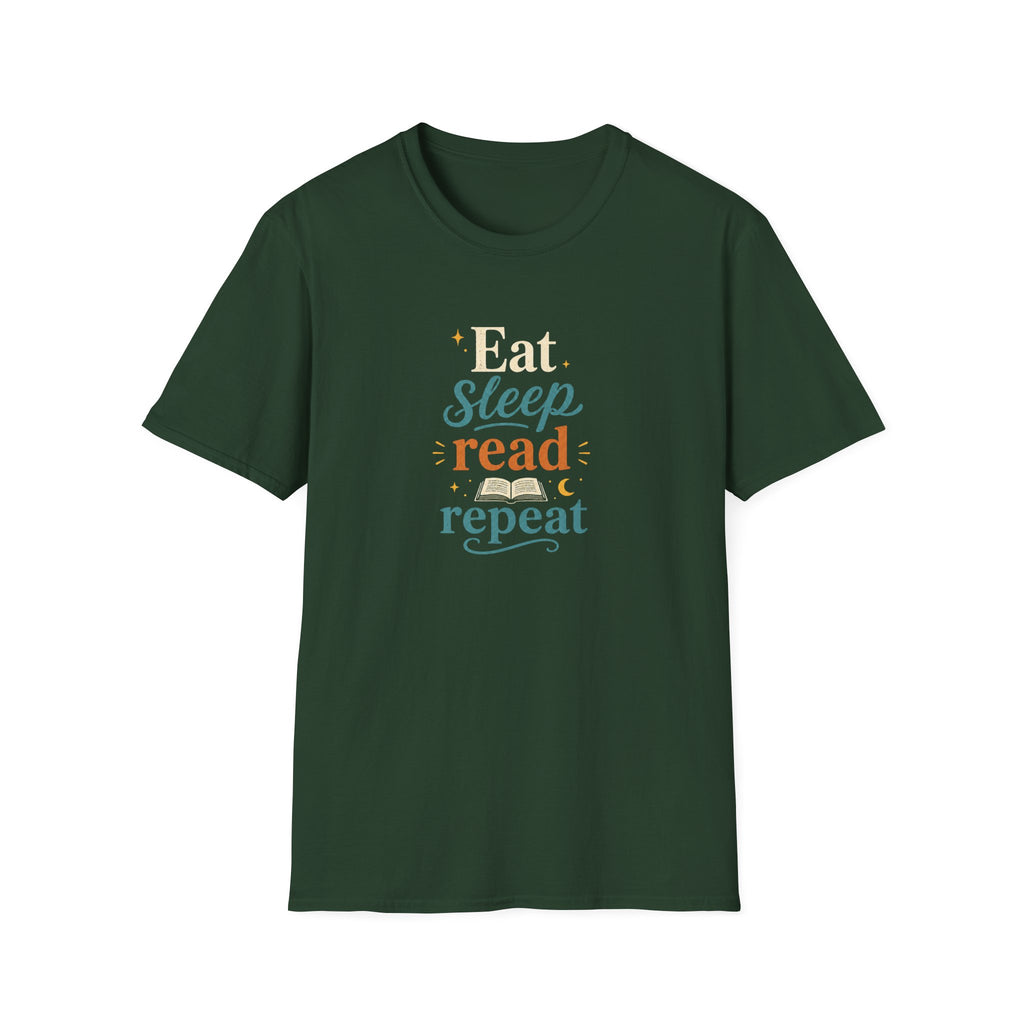 Eat Sleep Read Repeat T Shirt