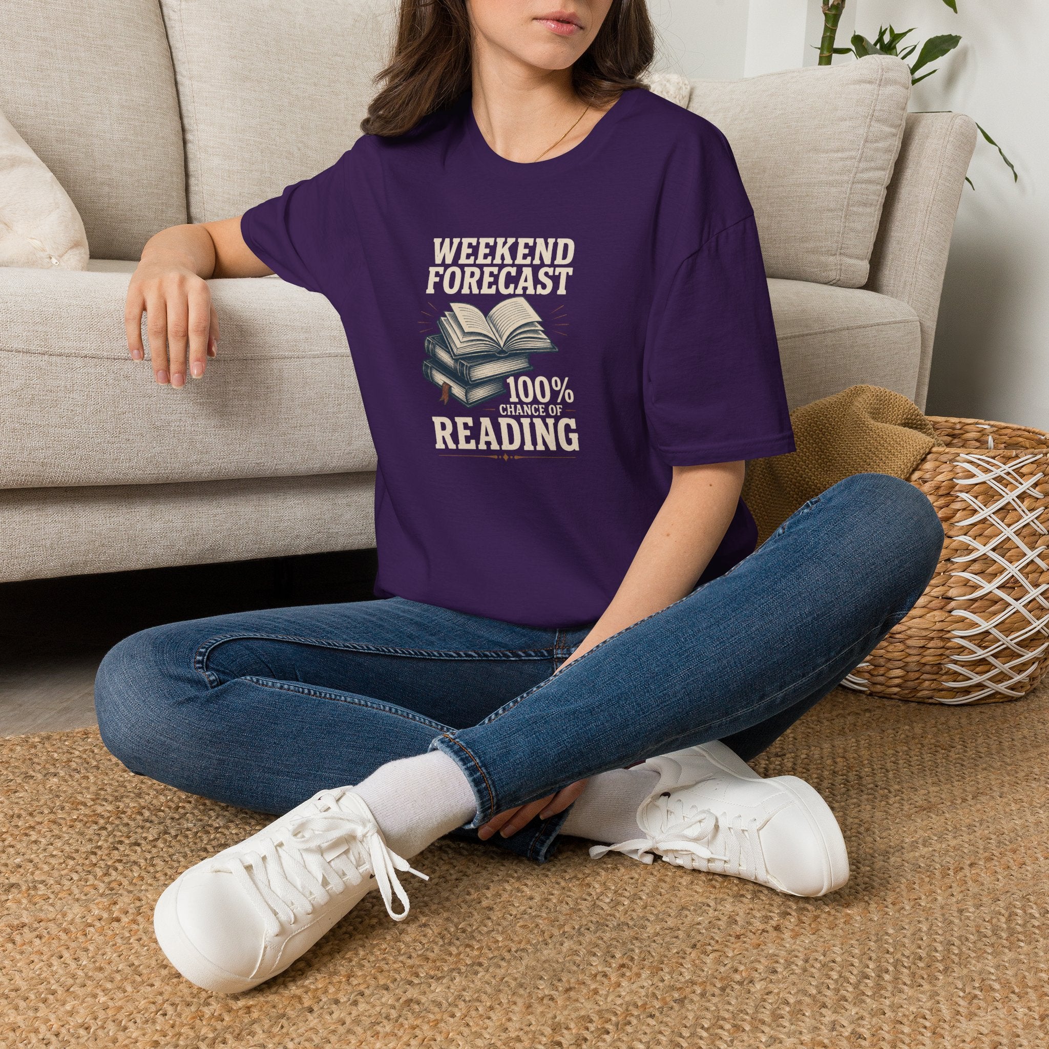 100% Chance of Reading T Shirt