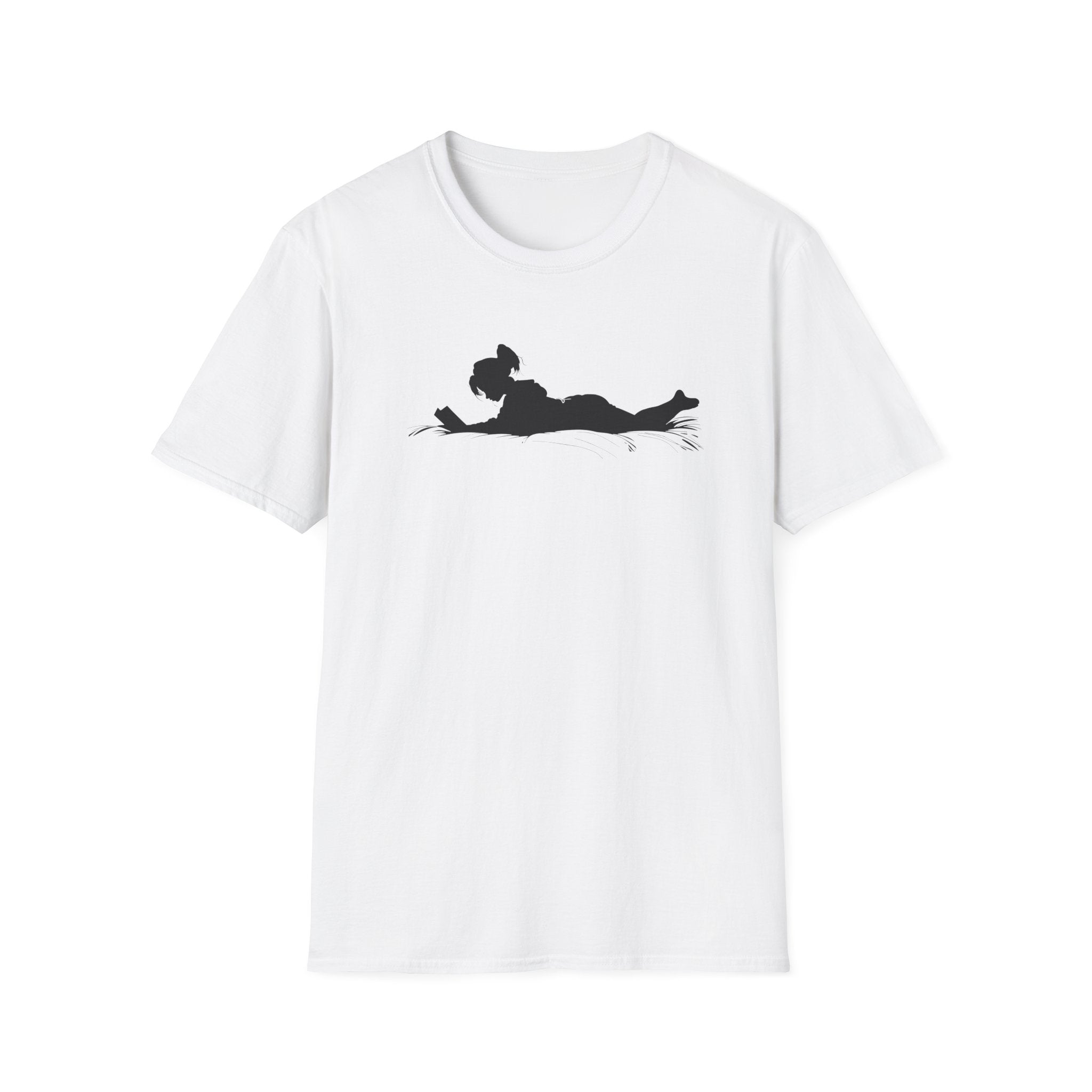 Female Silhouette Reading T Shirt