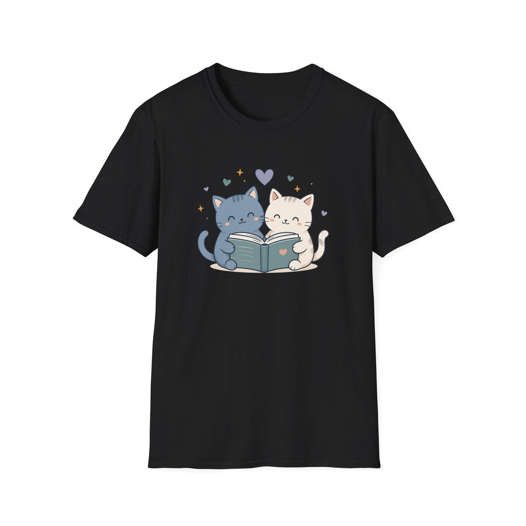 Couple Cat Reading