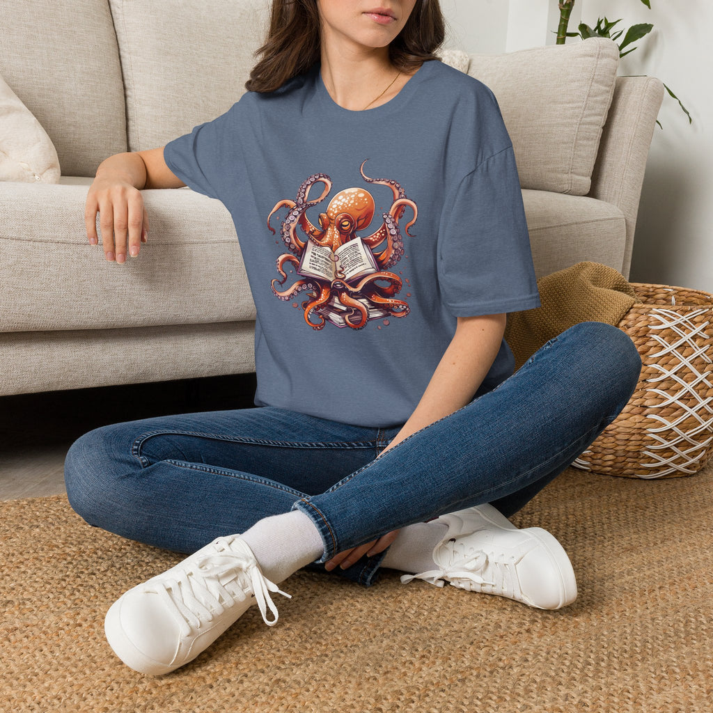Reading Octopus T Shirt