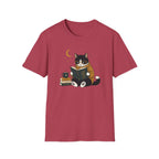 Smart Cat Reading T Shirt