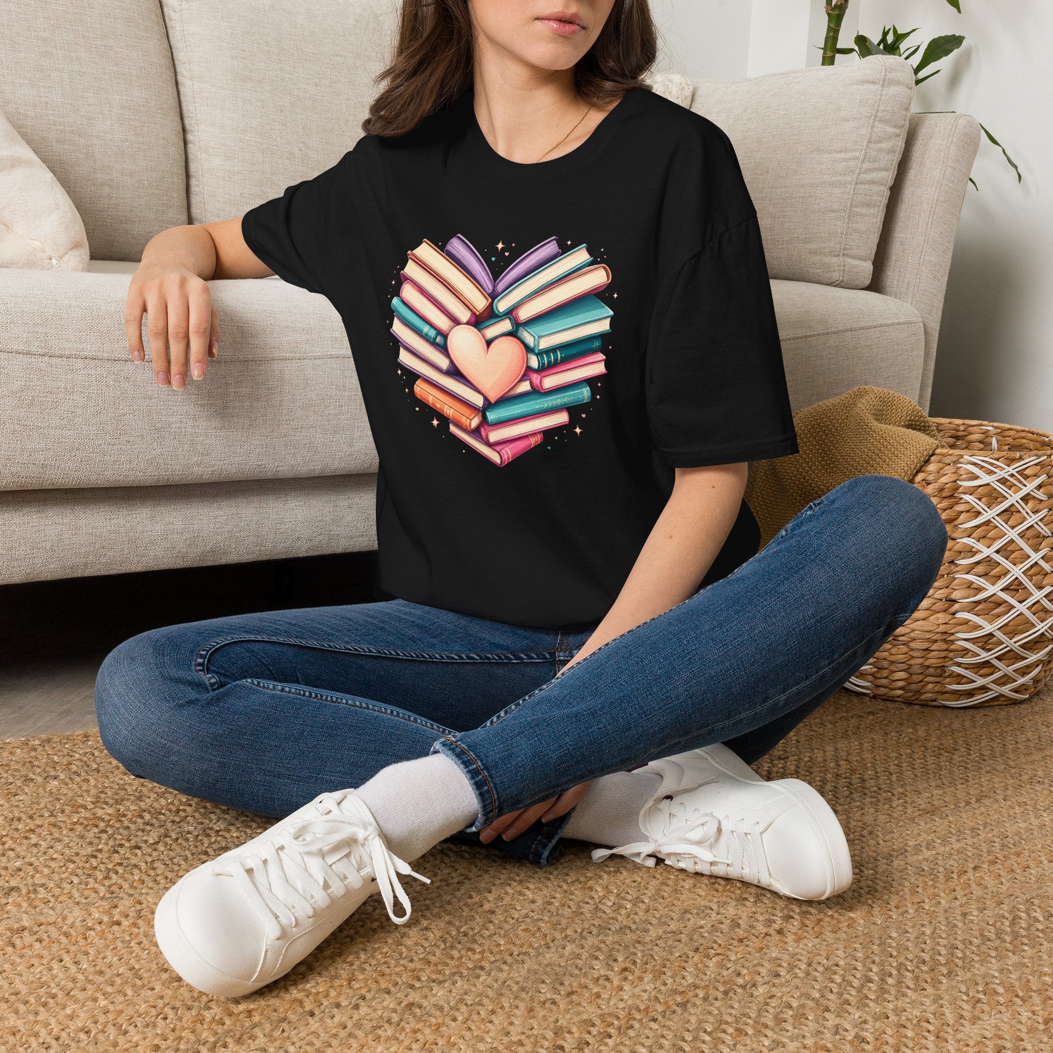 Heart Shape Book T Shirt