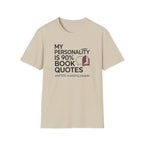 90% Book Quotes T Shirt