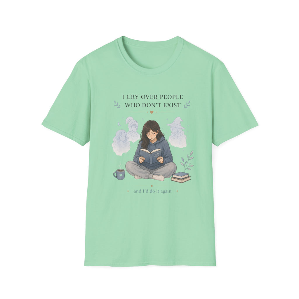 Girl Crying Over A Book T Shirt