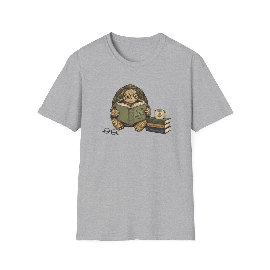 Tortoise Reading T Shirt