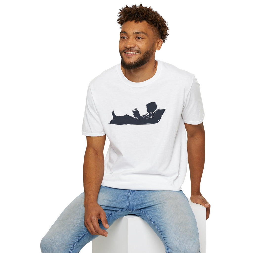 Boy  Reading Silhouette T Shirt