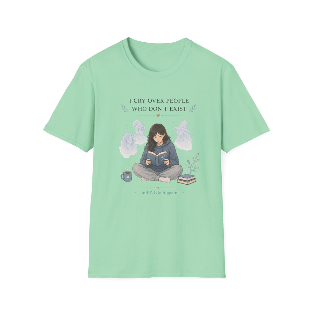 Girl Crying Over A Book T Shirt