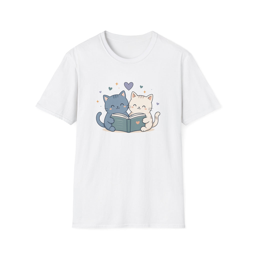 Couple Cat Reading