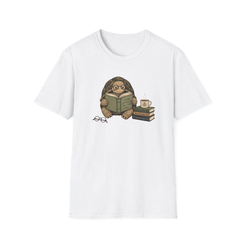 Tortoise Reading T Shirt