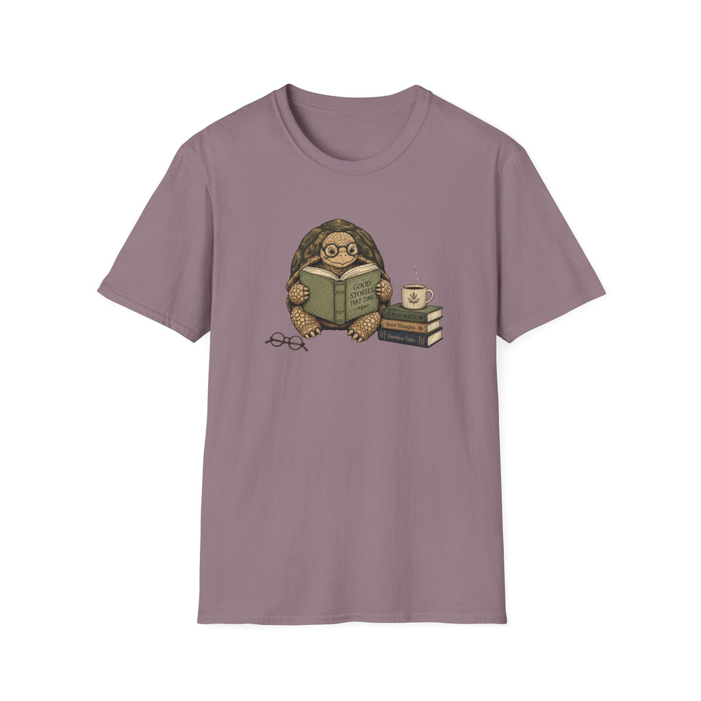 Tortoise Reading T Shirt