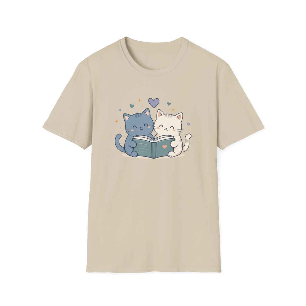 Couple Cat Reading