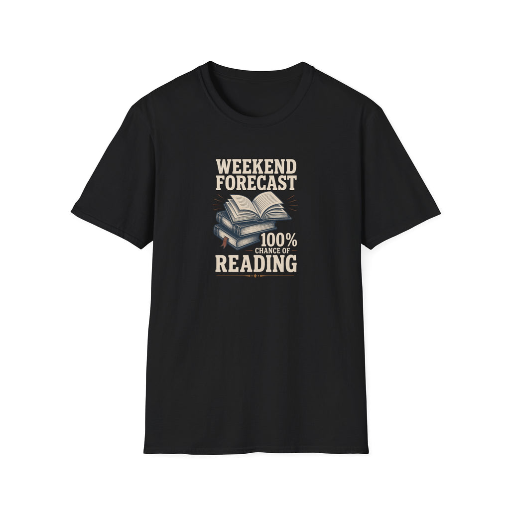 100% Chance of Reading T Shirt
