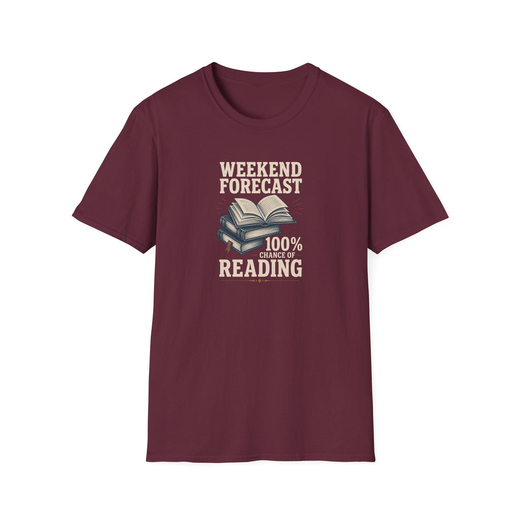 100% Chance of Reading T Shirt