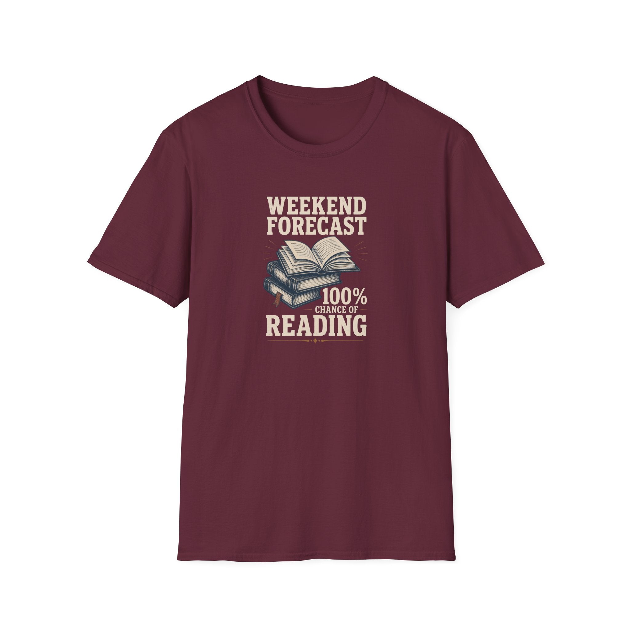100% Chance of Reading T Shirt