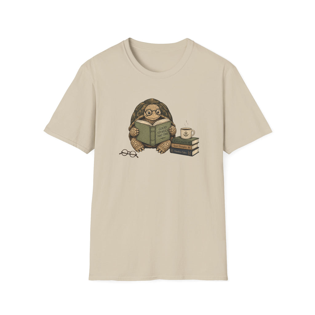 Tortoise Reading T Shirt