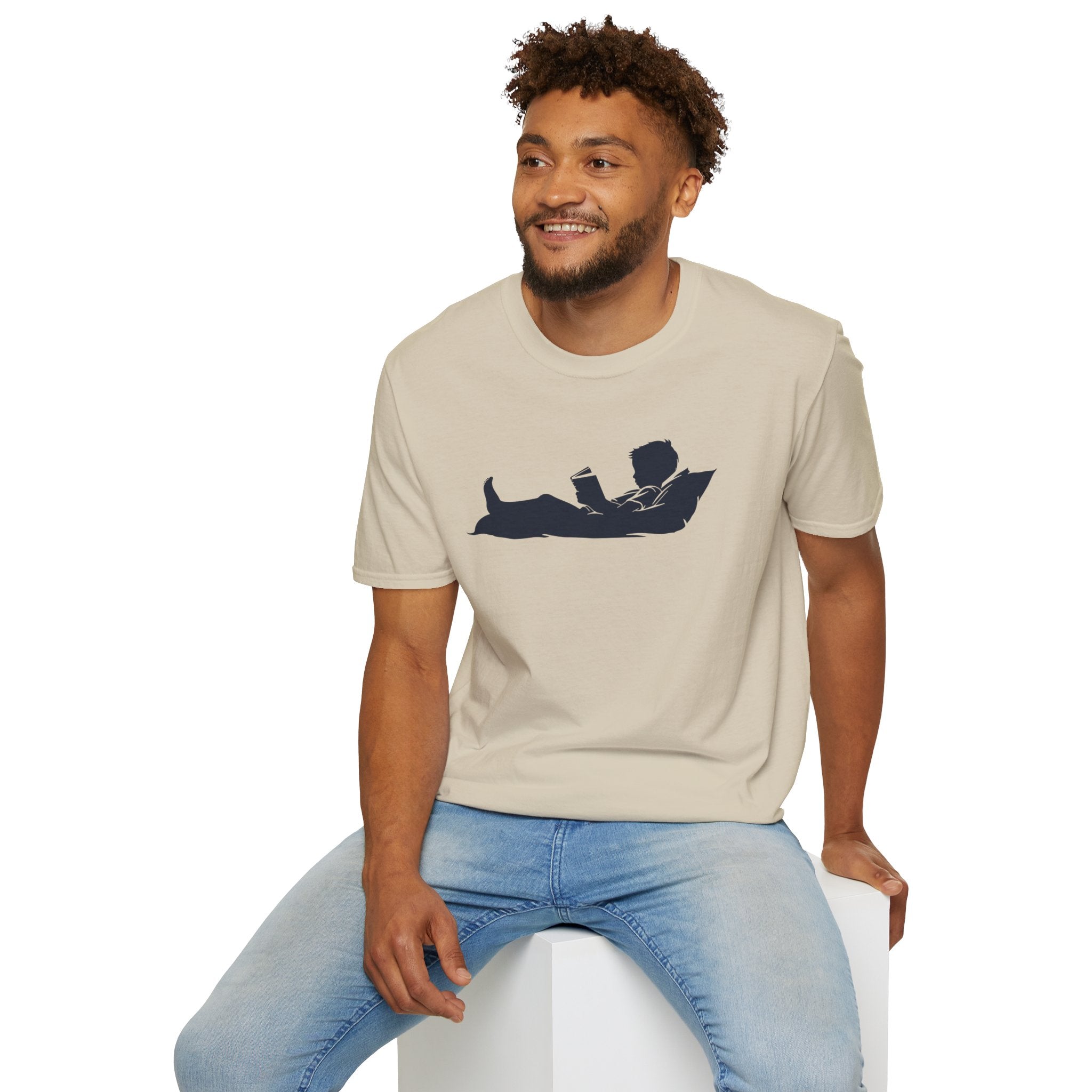 Boy  Reading Silhouette T Shirt