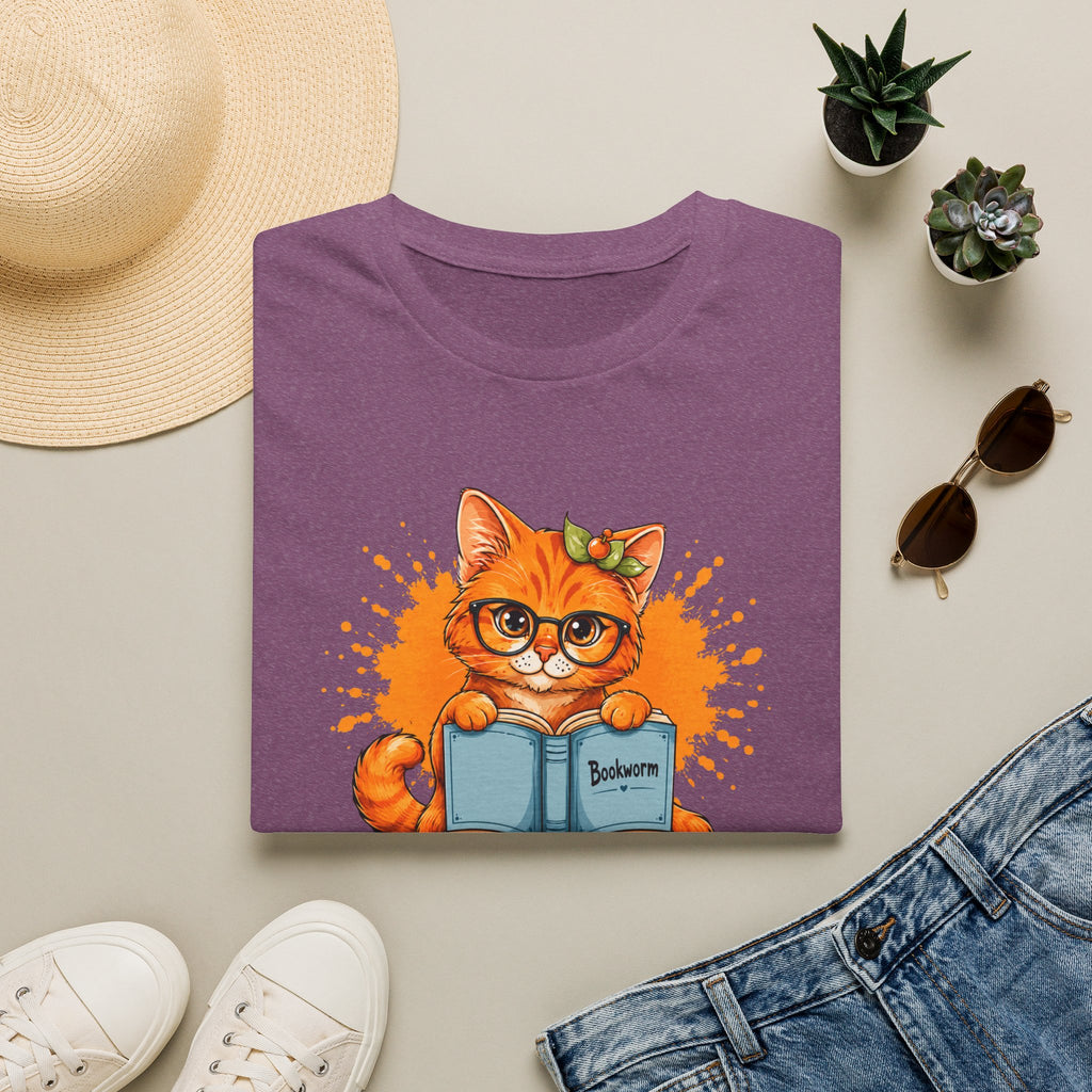 Bookworm Cat T Shirt