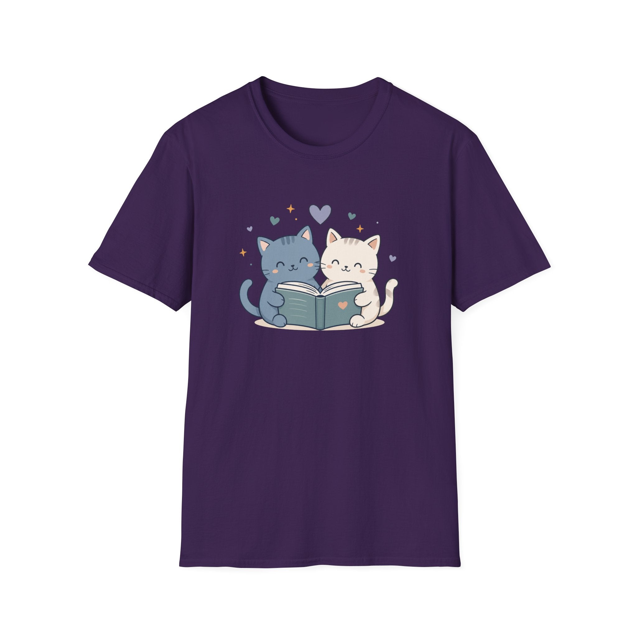 Couple Cat Reading