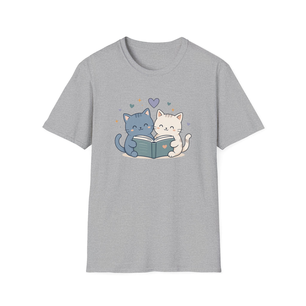 Couple Cat Reading