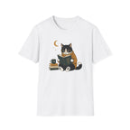 Smart Cat Reading T Shirt