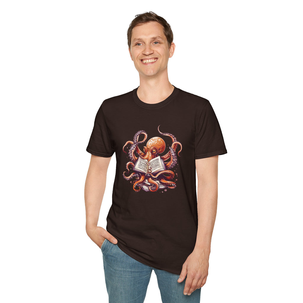 Reading Octopus T Shirt