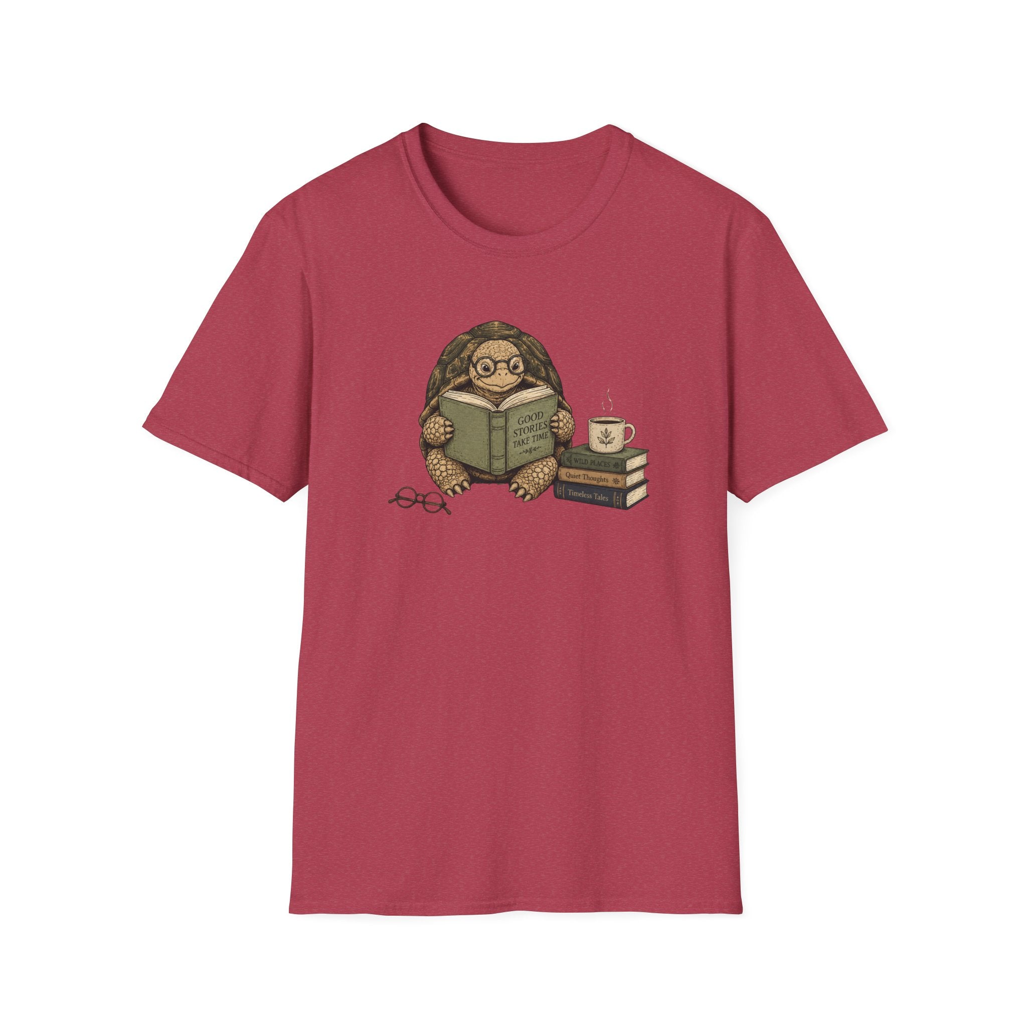 Tortoise Reading T Shirt