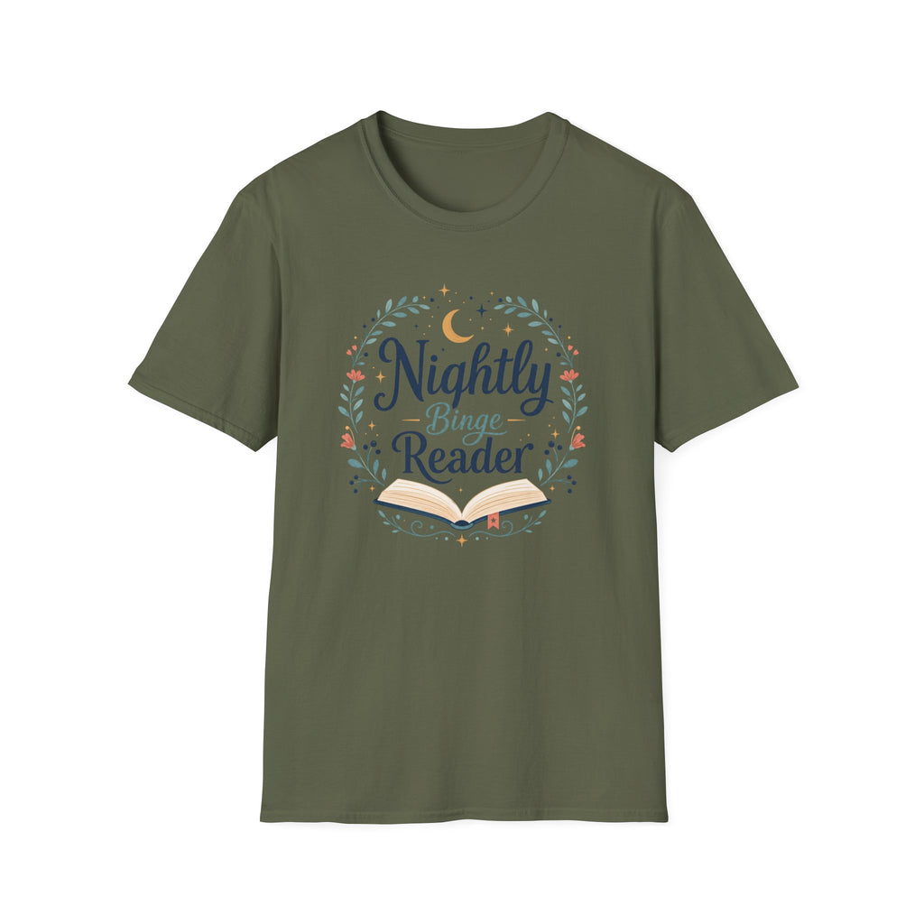 Nightly Binge Reader T Shirt