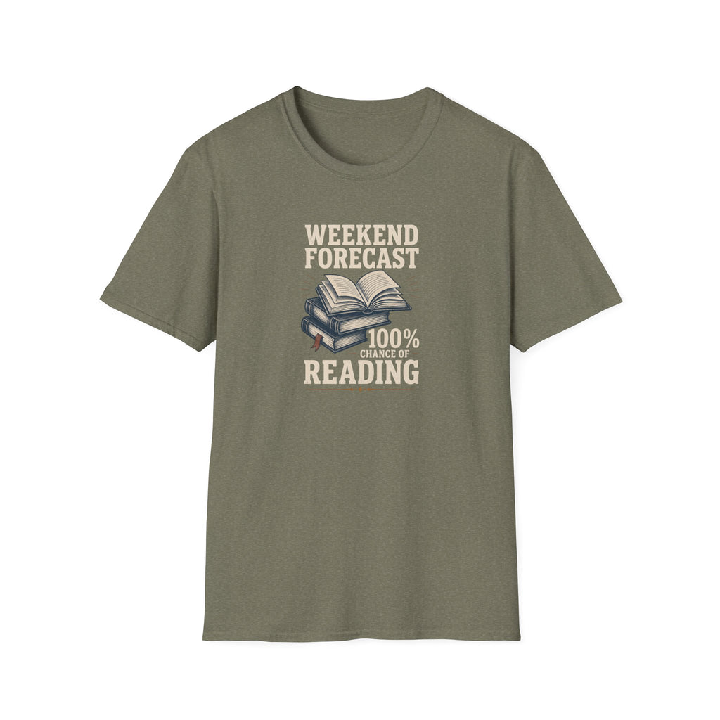 100% Chance of Reading T Shirt
