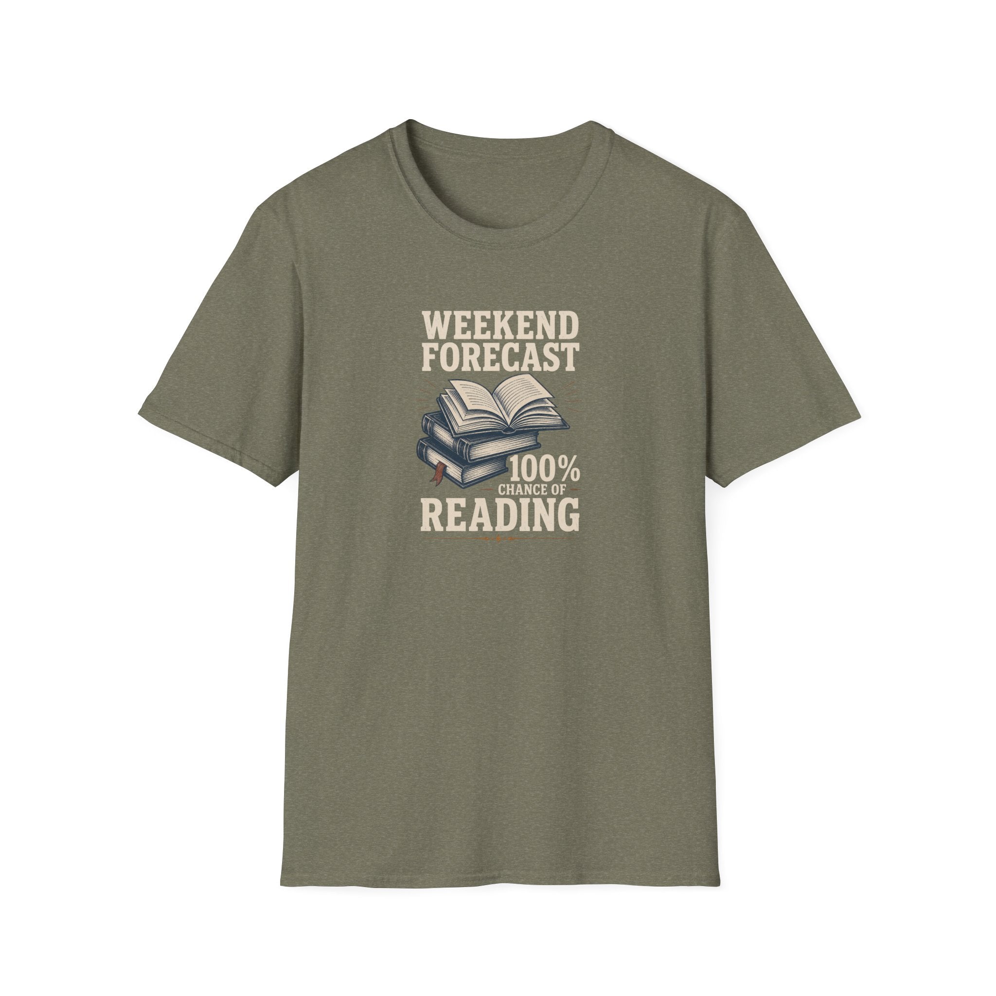 100% Chance of Reading T Shirt