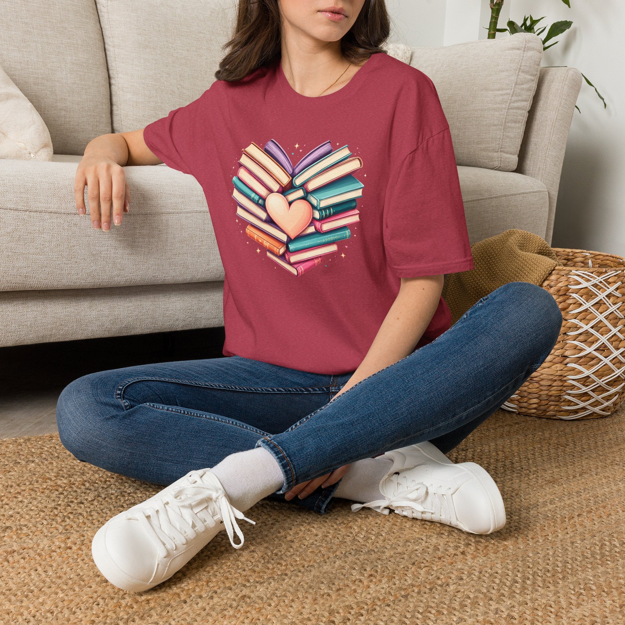 Heart Shape Book T Shirt