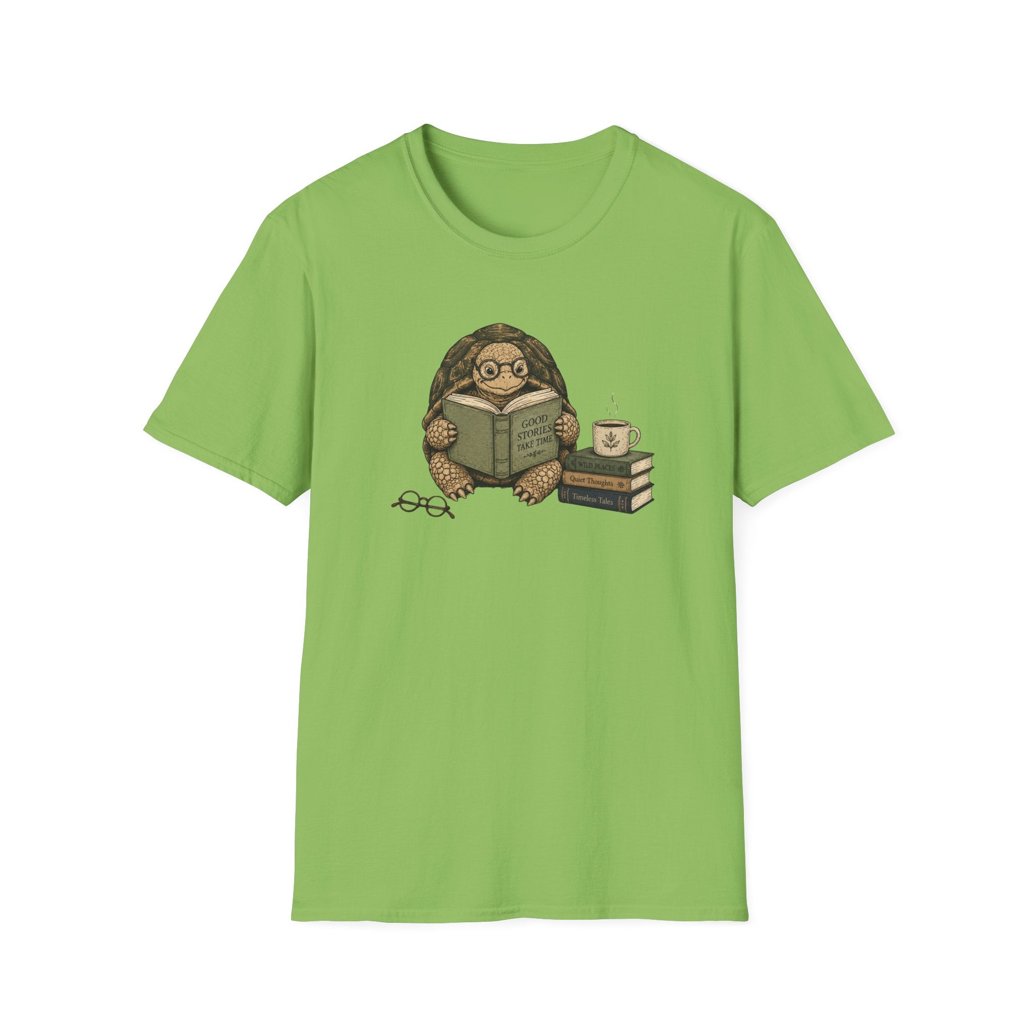 Tortoise Reading T Shirt