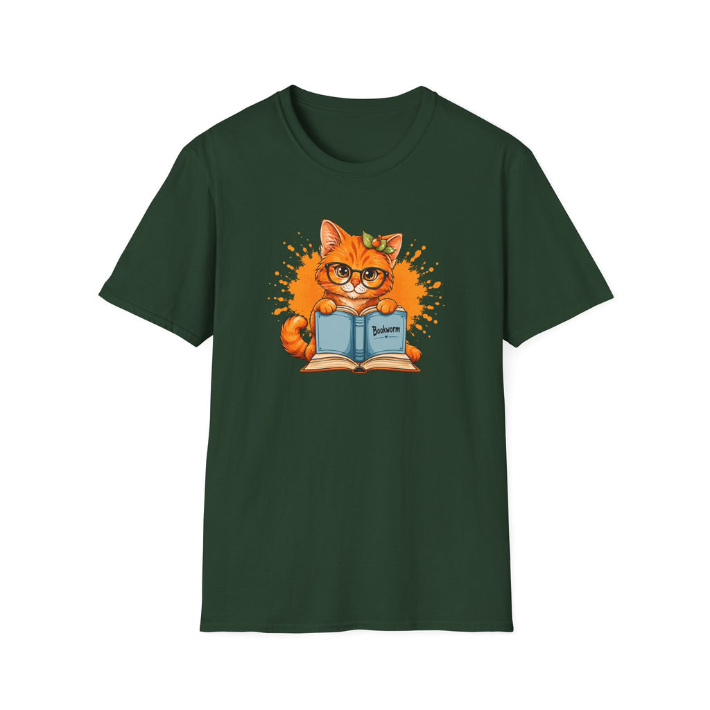 Bookworm Cat T Shirt