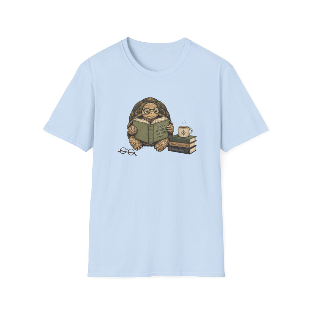 Tortoise Reading T Shirt