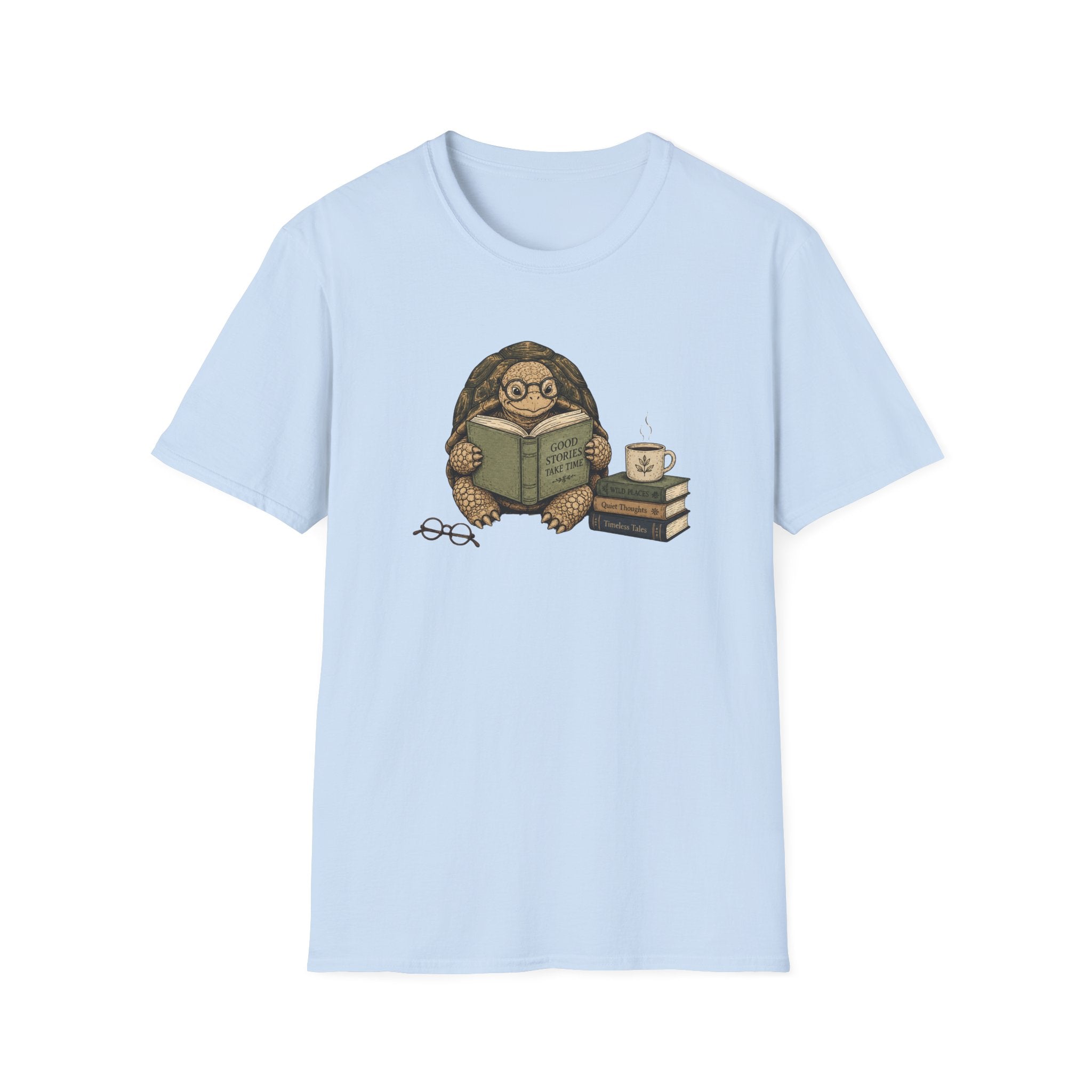 Tortoise Reading T Shirt