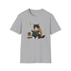 Smart Cat Reading T Shirt