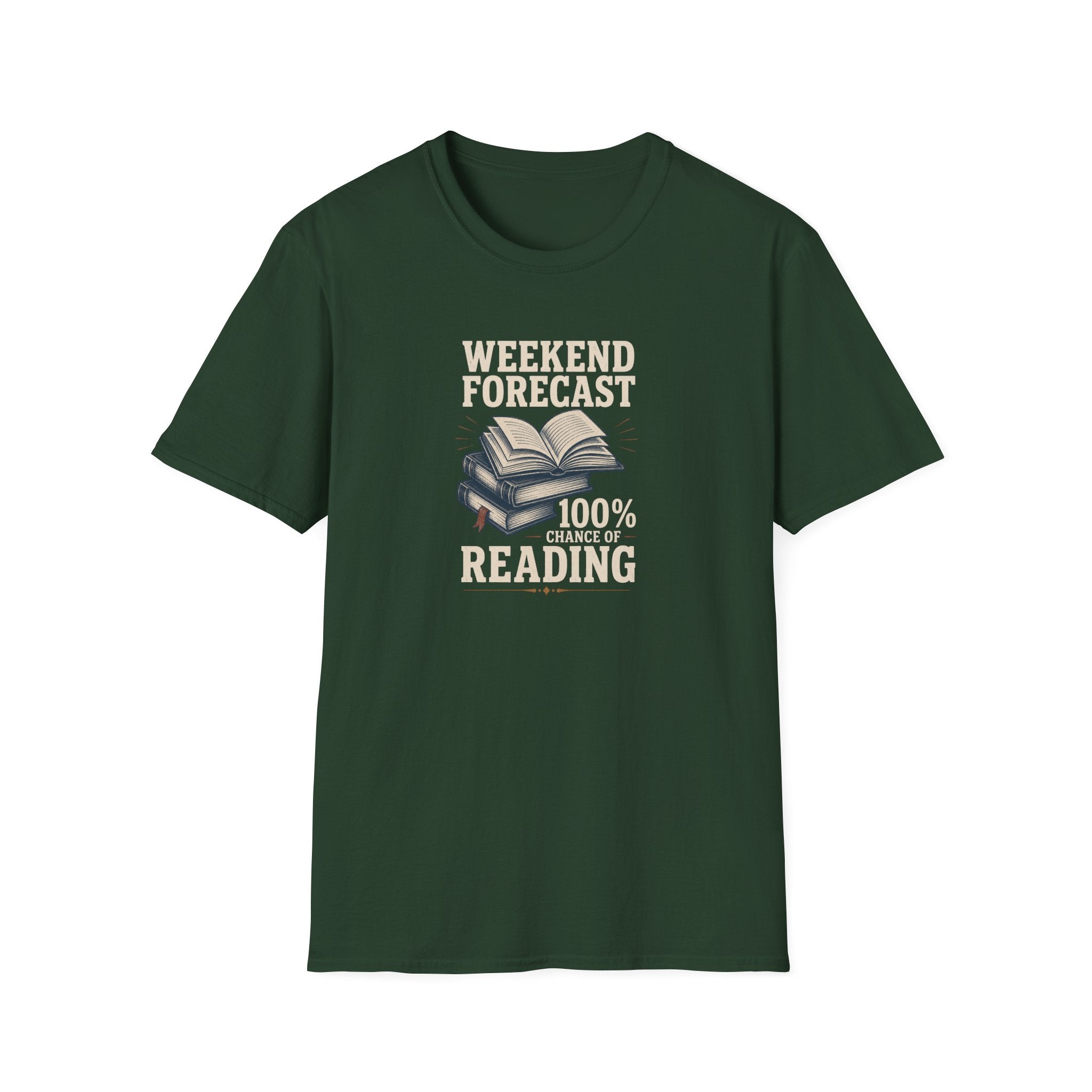 100% Chance of Reading T Shirt