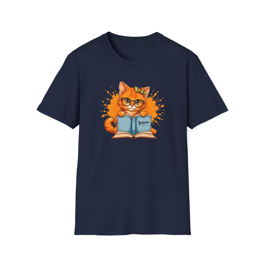 Bookworm Cat T Shirt