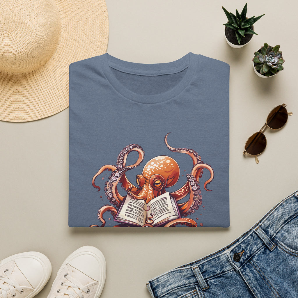 Reading Octopus T Shirt