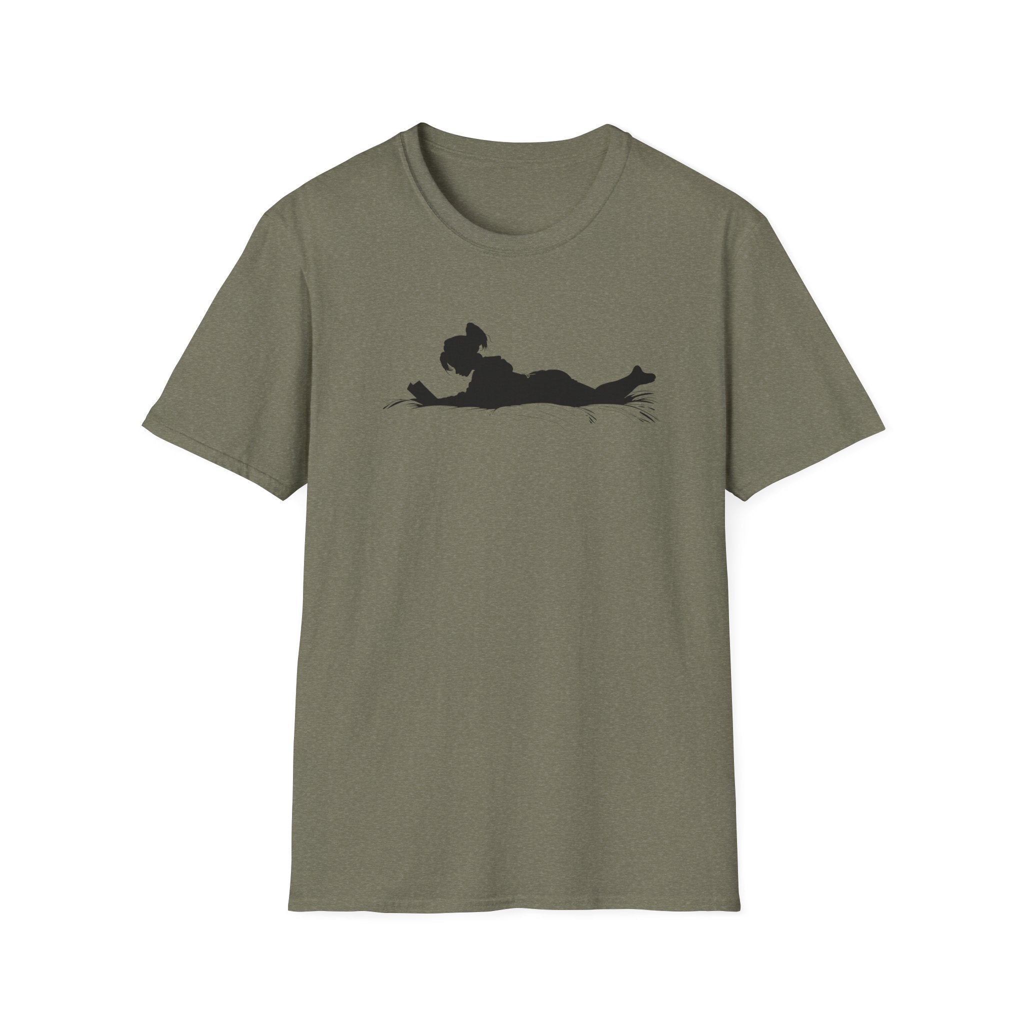 Female Silhouette Reading T Shirt