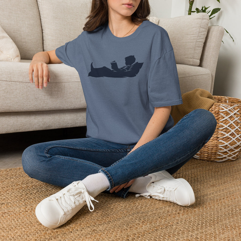 Boy  Reading Silhouette T Shirt