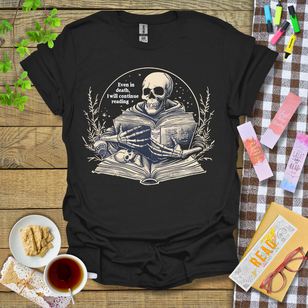 Reading Never Stop Graphic T Shirt
