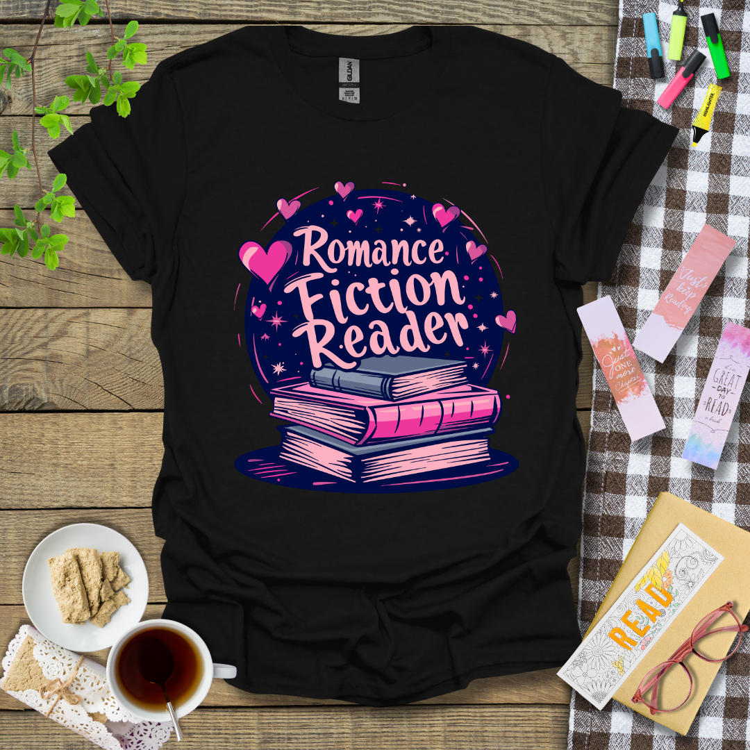 Romance Fiction Reader Graphic T Shirt ver 2