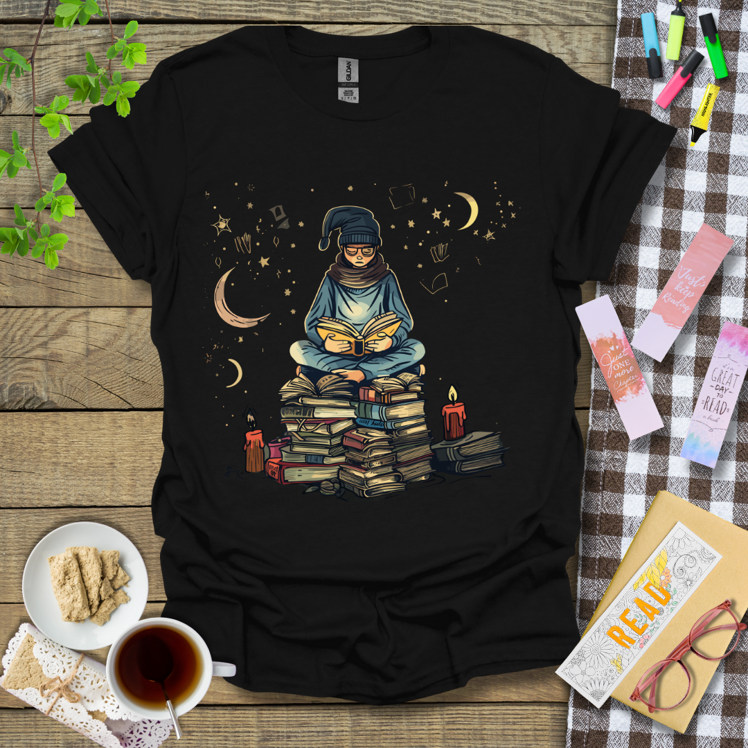 Reading Under The Stars Graphic T Shirt