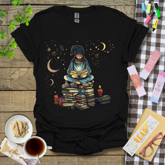 Reading Under The Stars Graphic T Shirt