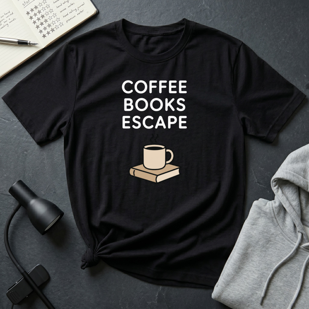 Coffee Books Escape T Shirt